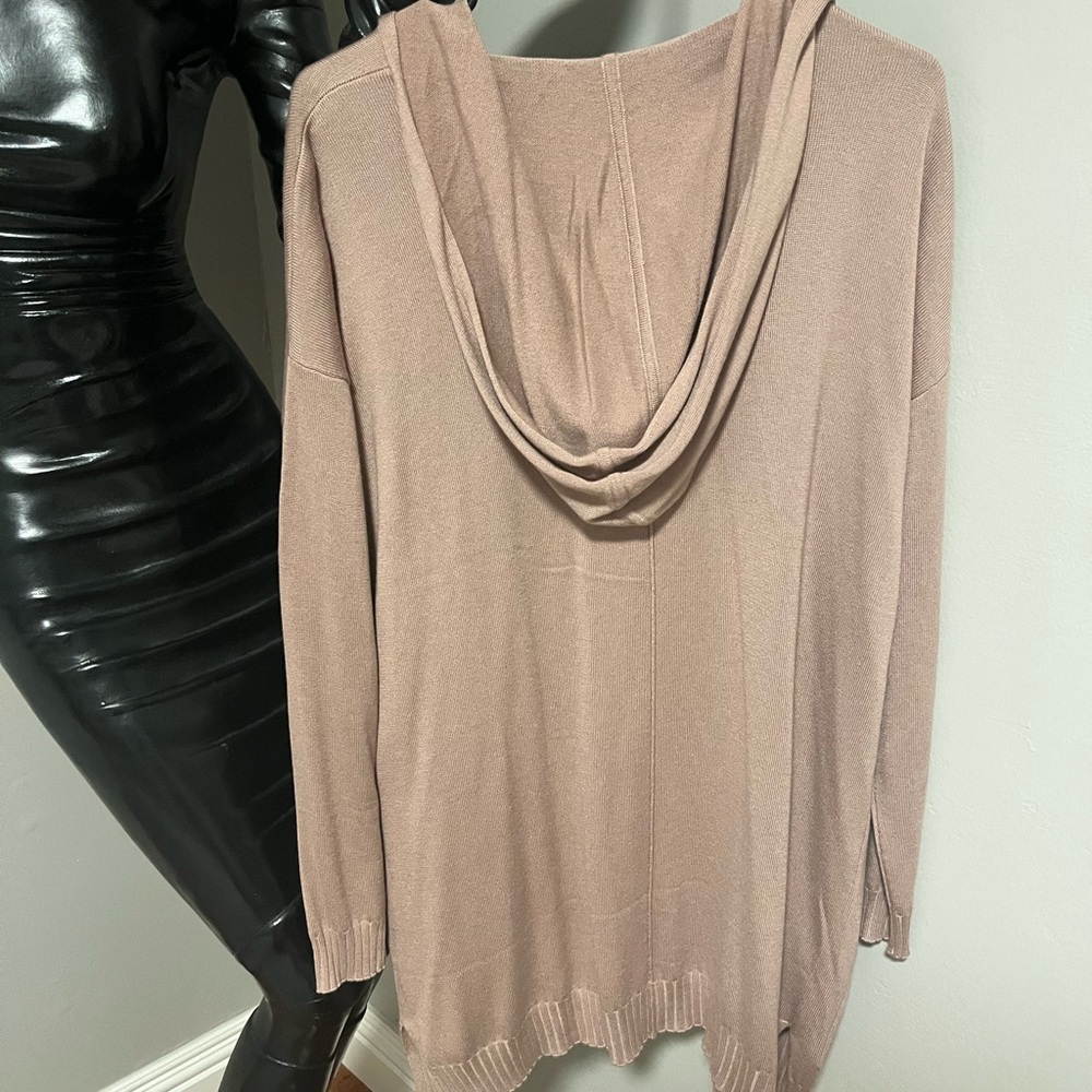 Taupe Hooded Women's Sweater